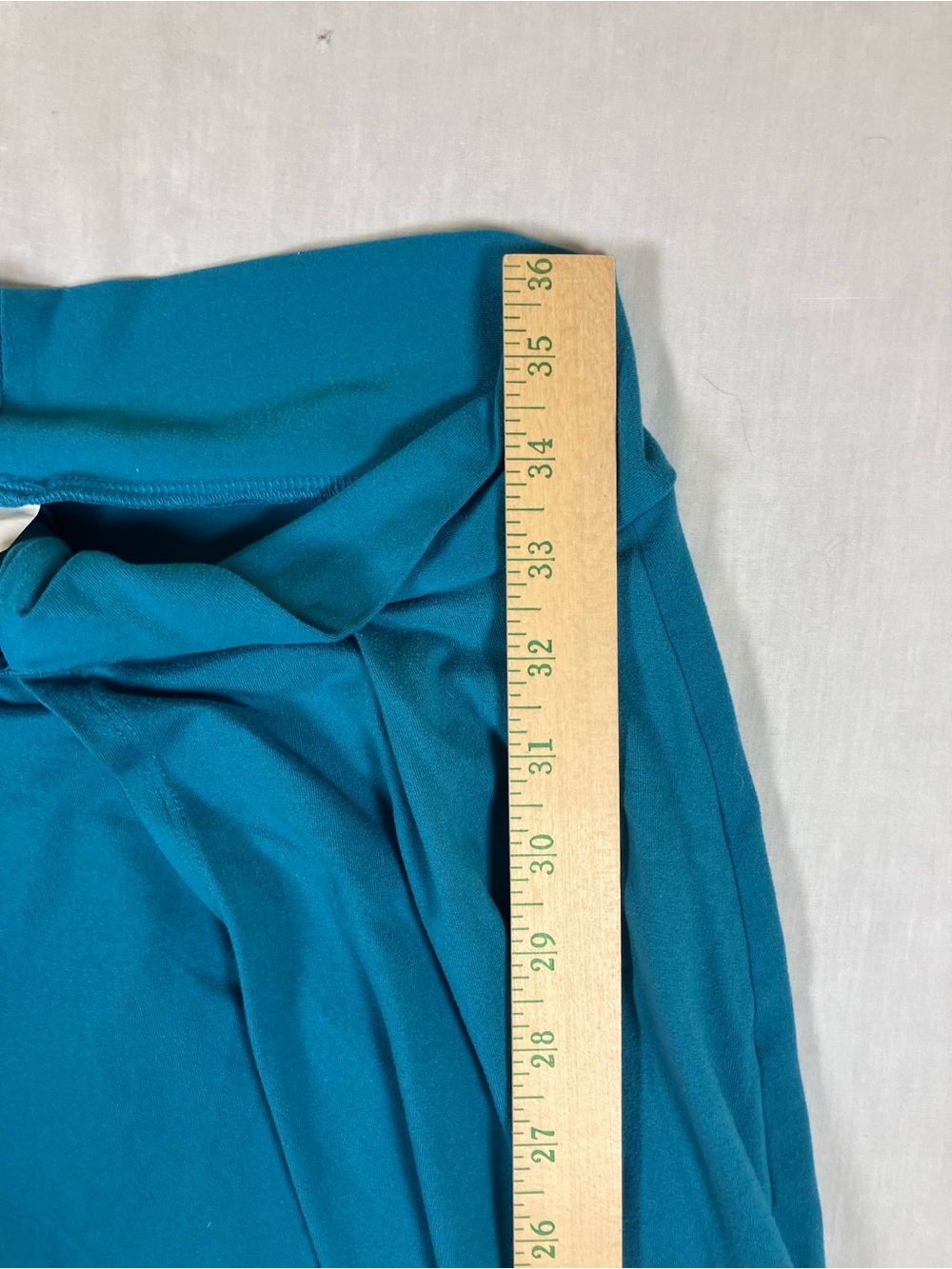 Teal Wide-Leg Palazzo Pants with High Waist - Picture 3 of 4